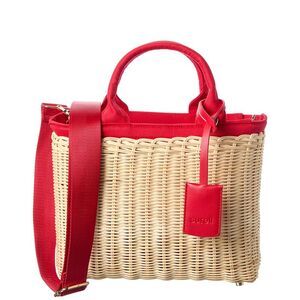 Surell Accessories Picnic Straw Crossbody